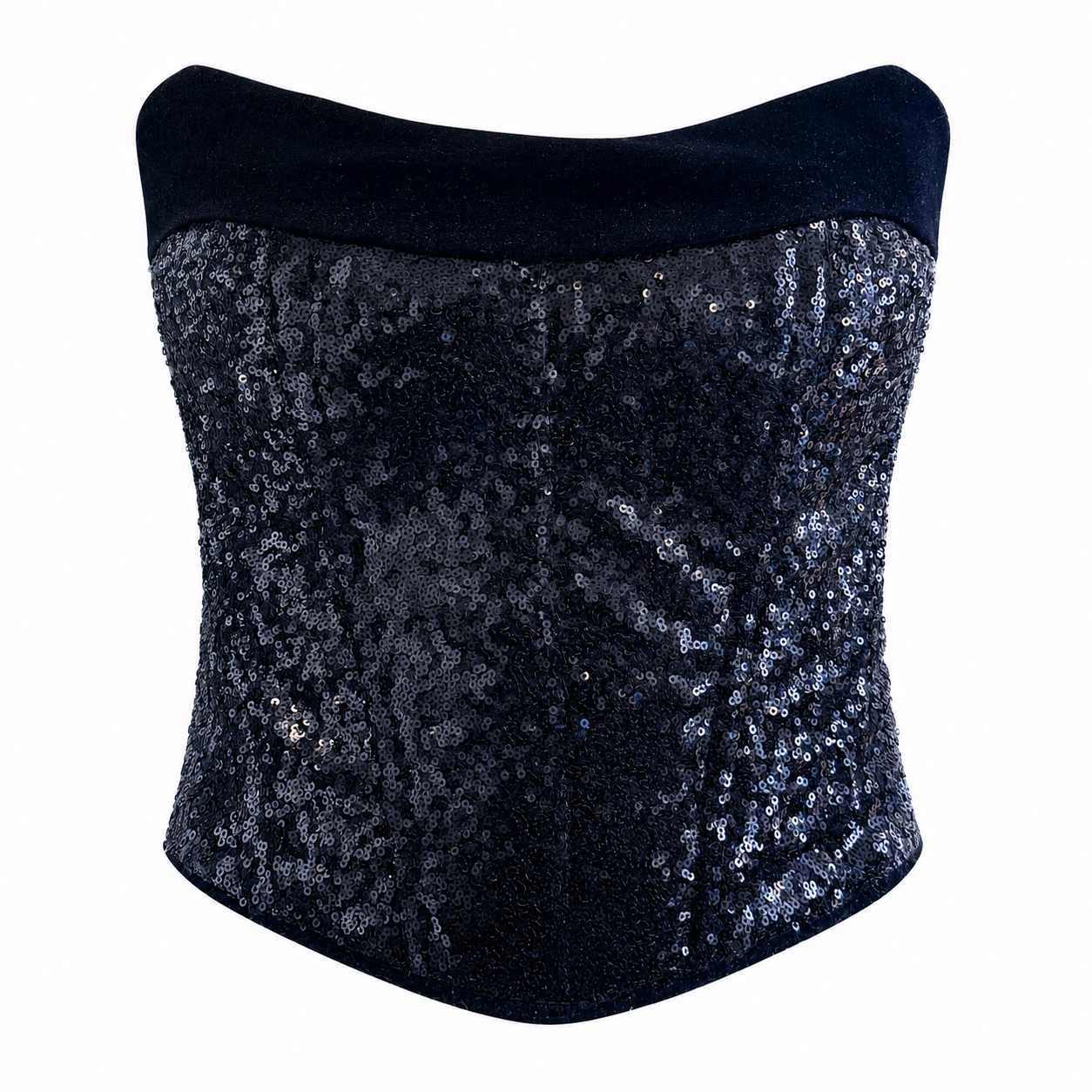 Corsé black sequins long