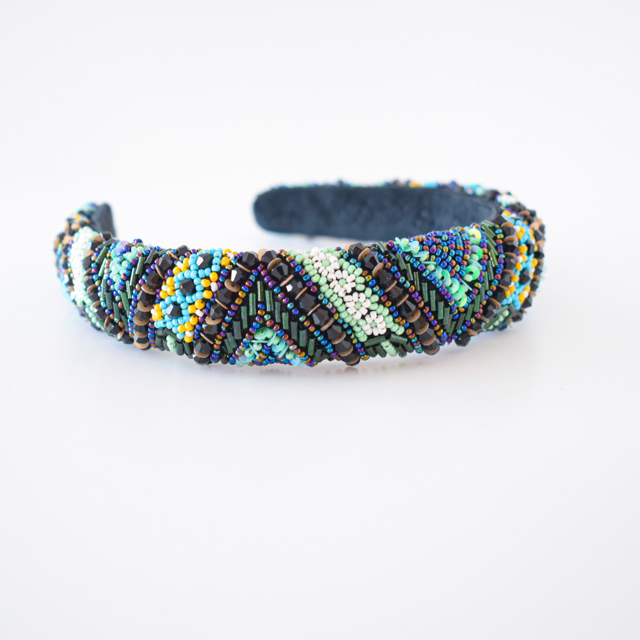 Cintillo Green Ethnic QUEEN wider