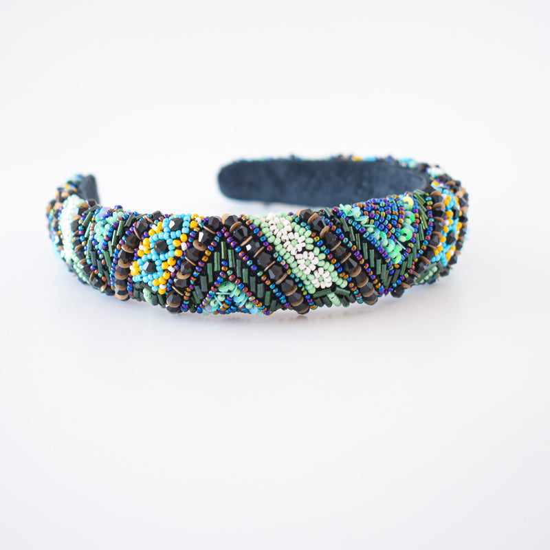 Cintillo Green Ethnic QUEEN
