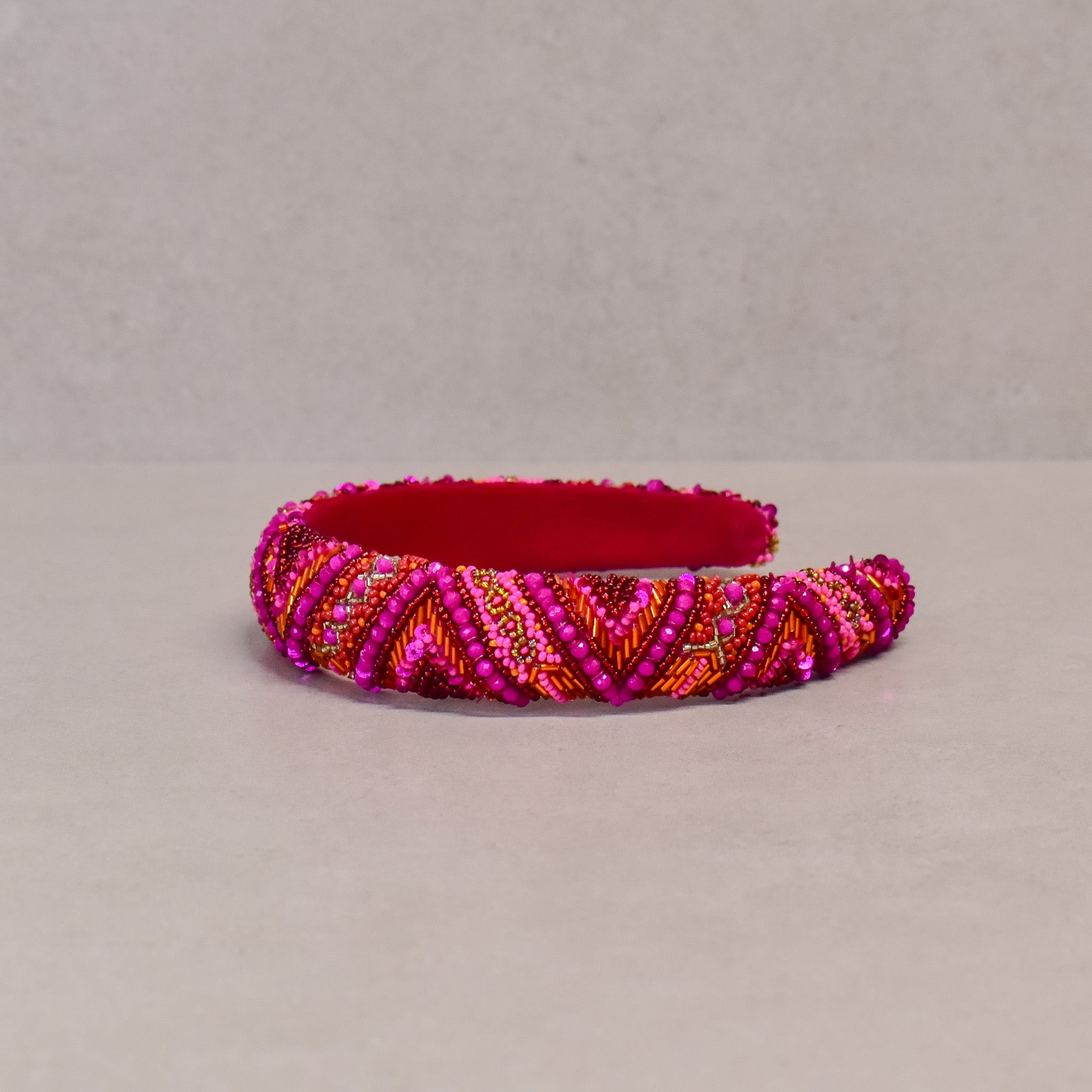 Cintillo Fucsia Ethnic Crown wider