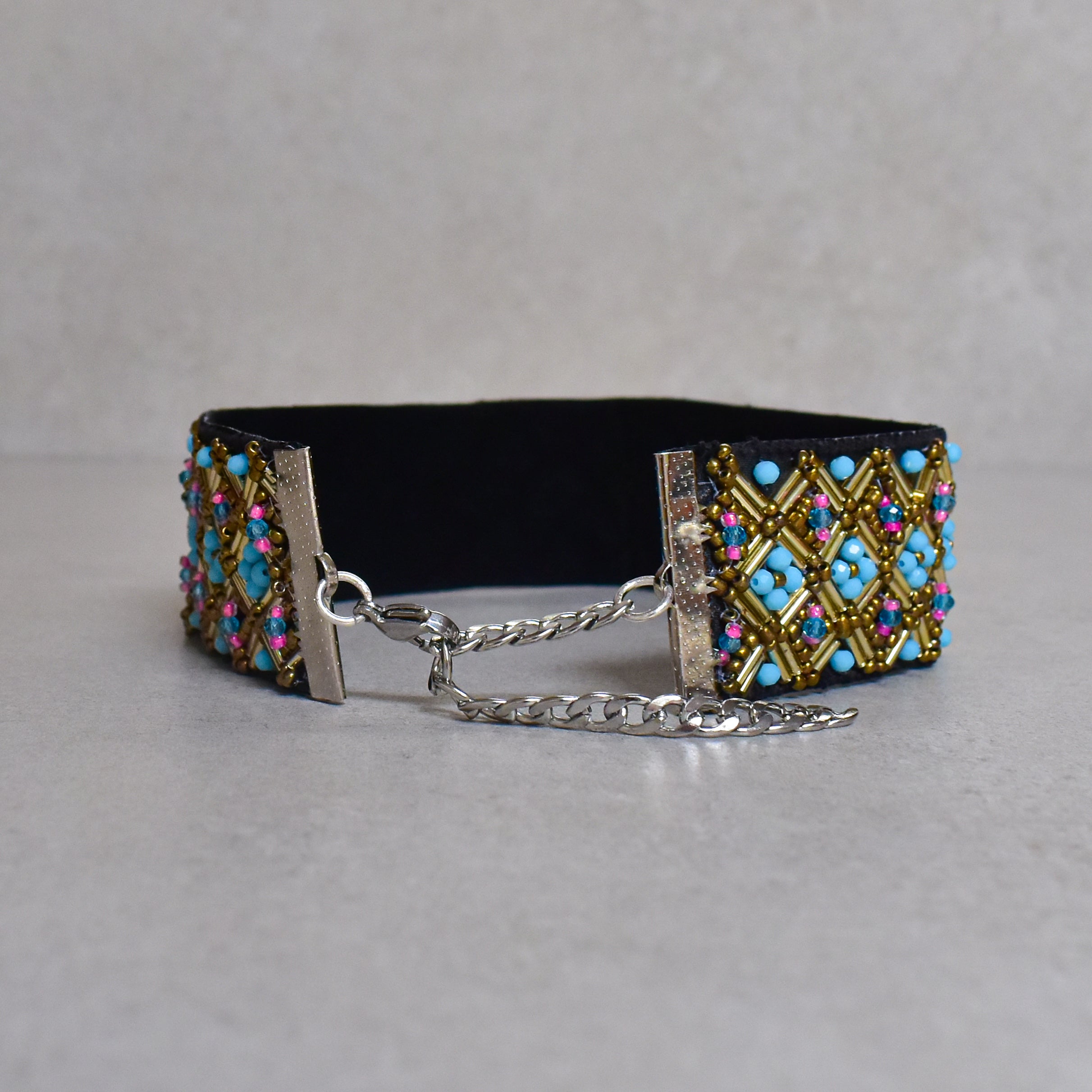 Choker Ethnic sapphire