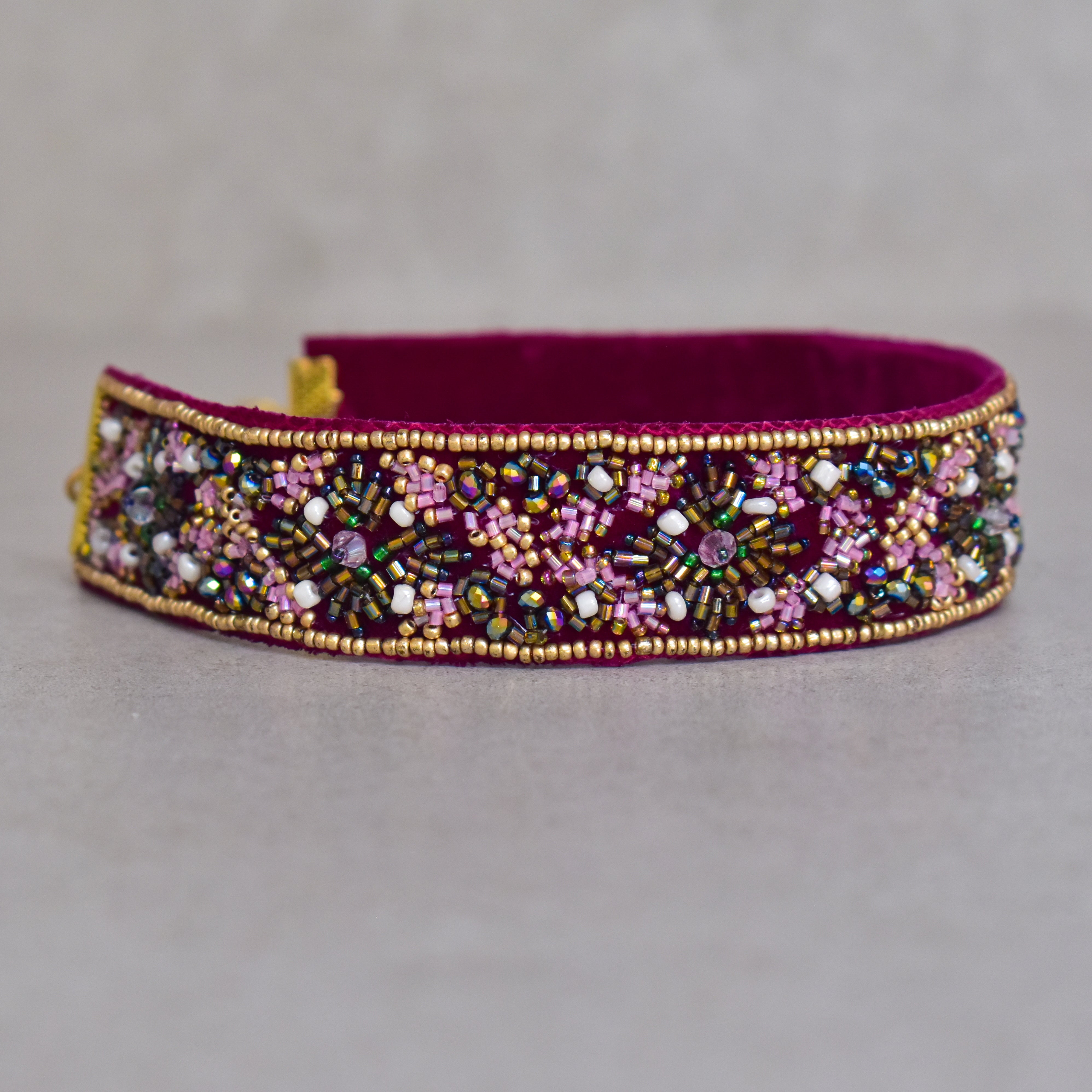 Choker Geometric Velvet