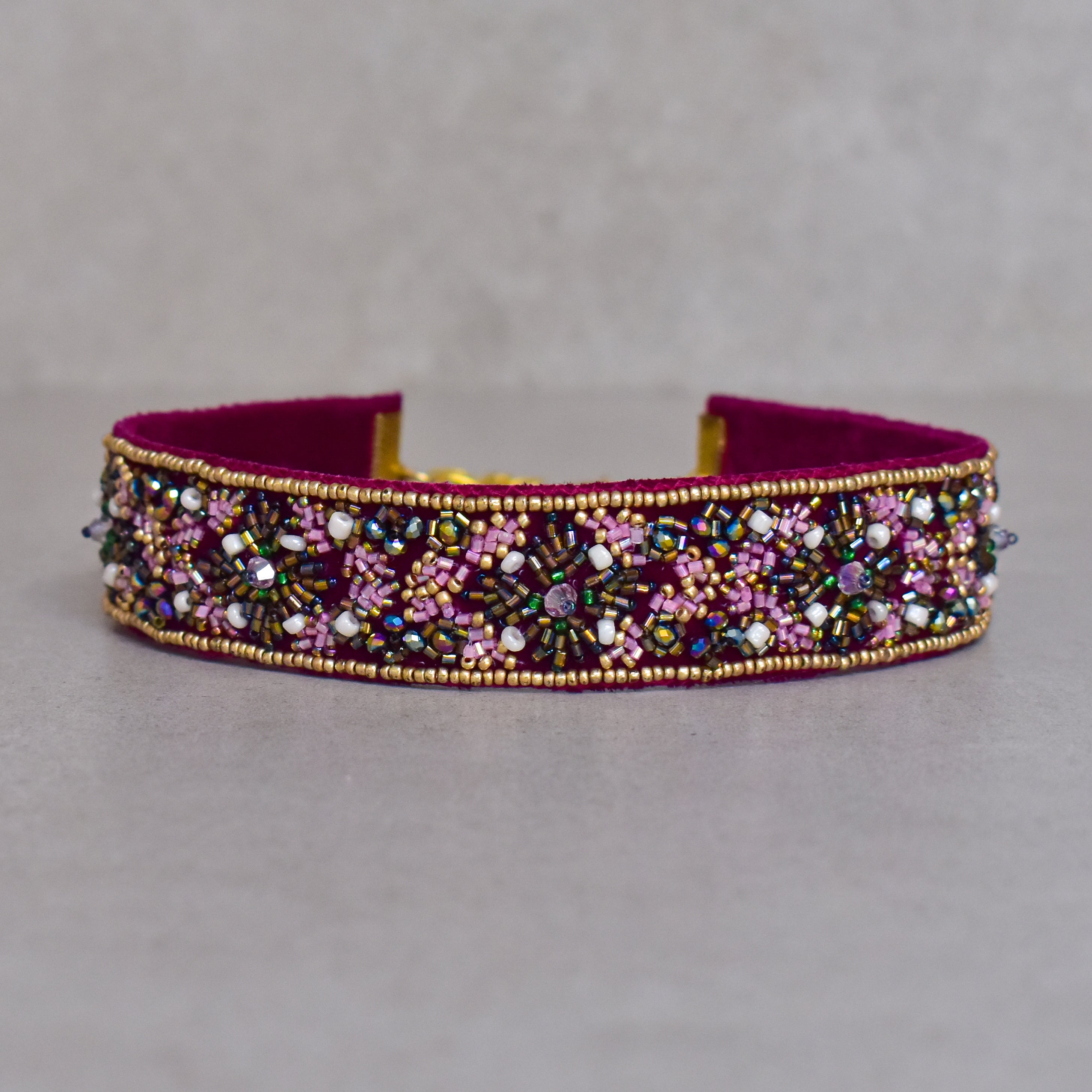 Choker Geometric Velvet