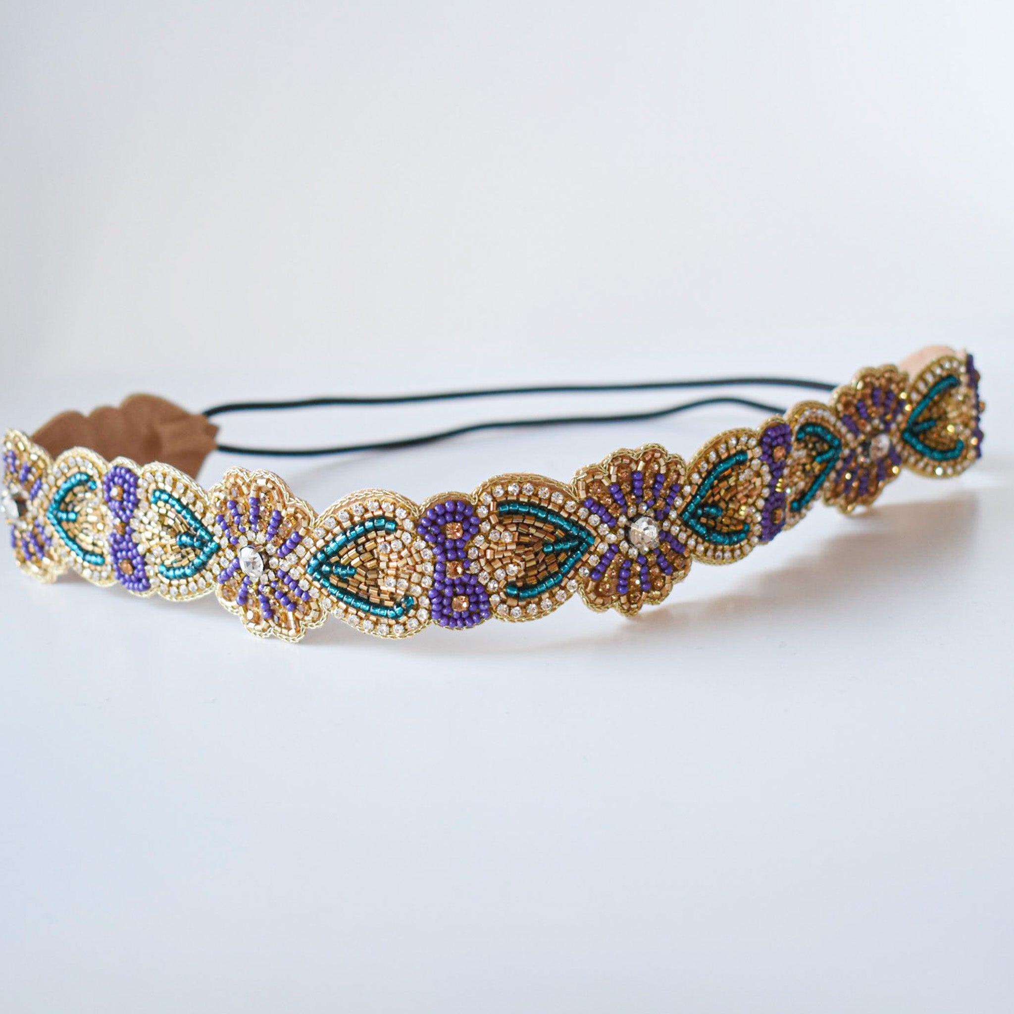 Cintillo elastic Bohemian Golden QUEEN