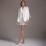 BLAZER LUXURY WHITE FEMME (MADE TO ORDER)