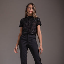 Polera blusa Rahab Full Piedras Negra
