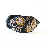 Cintillo diadema Fireworks Flower black